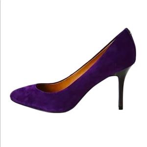 NIB COACH SUEDE NALA PUMPS DEEP PLUM SZ5.5